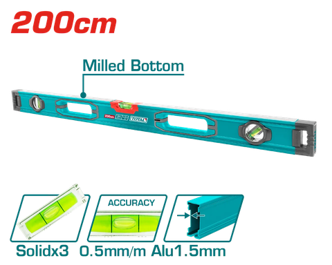 Thước thủy 200cm-TOTAL-TMT220028