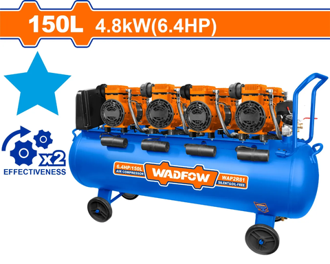 Máy nén khí (không dầu) 4800W-150L Wadfow WAP2R81