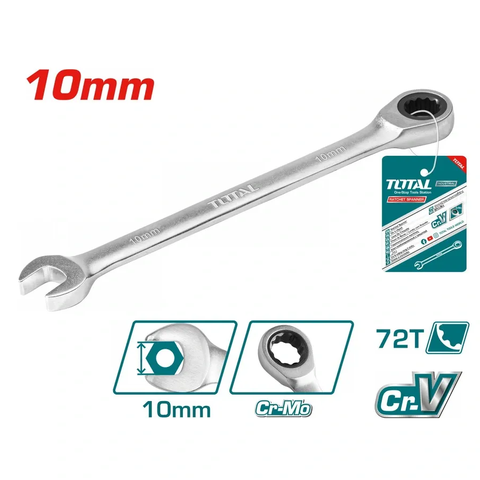 Cờ lê miệng vòng 2 chiều (10mm) -TOTAL-TCSPAR101