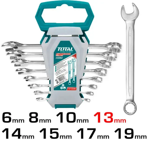 Bộ 8 cờ lê vòng miệng 
(6-19mm)-TOTAL-THT102286-I