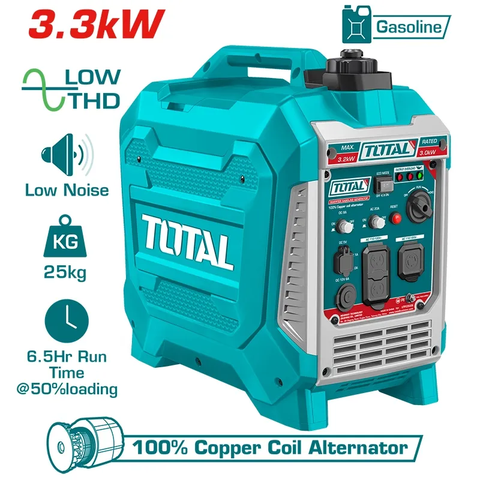 Tổ máy phát điện dùng xăng biến tần 3.3kW-TOTAL-TP535006