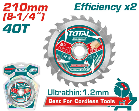 Lưỡi cưa TCT 210mm -TOTAL-TAC2332103