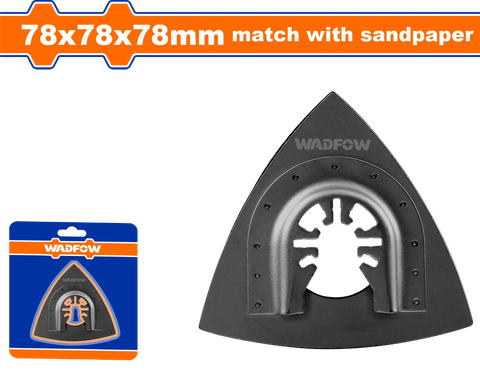 Đế chà nhám tam giác (cho máy cắt gọc đa năng) WADFOW WMA8K80