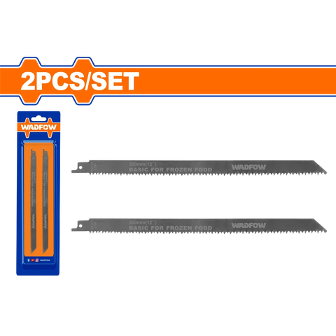 Bộ 2 lưỡi cưa kiếm (cắt thực phẩm đông lạnh) 300mm(12") Wadfow WJT1208