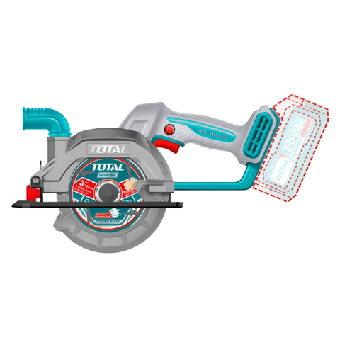 Máy cưa đĩa tròn dùng pin Lithium-Ion 20V (không kèm pin & sạc)-TOTAL-TSLI1402