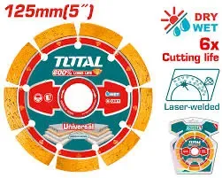 Đĩa cắt gạch hàn laser 125mm-TOTAL-TAC2171251