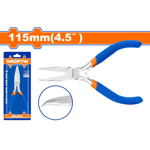 kìm mũi cong mini 4.5"-Wadfow WPL0955