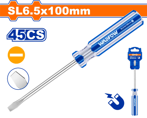 Tua vít dẹp SL6.5x100mm-Wadfow WSD5264