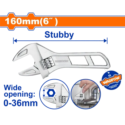Mỏ lết 160mm(6")-Wadfow WAW7106