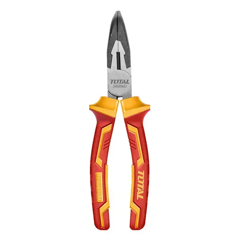 Kềm mũi nhọn mỏ cong cách điện 8''/200mm -TOTAL-THTIP2481