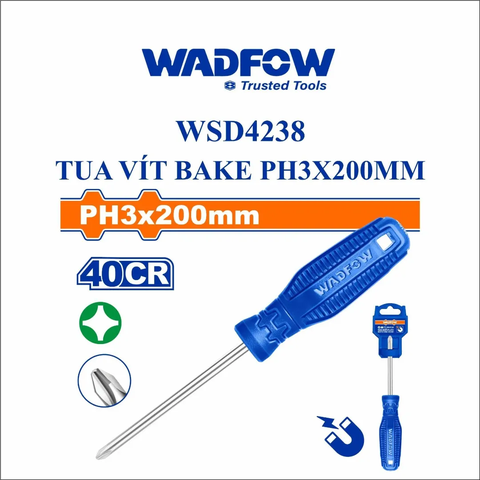 Tua vít bake PH3x200mm-Wadfow WSD4238