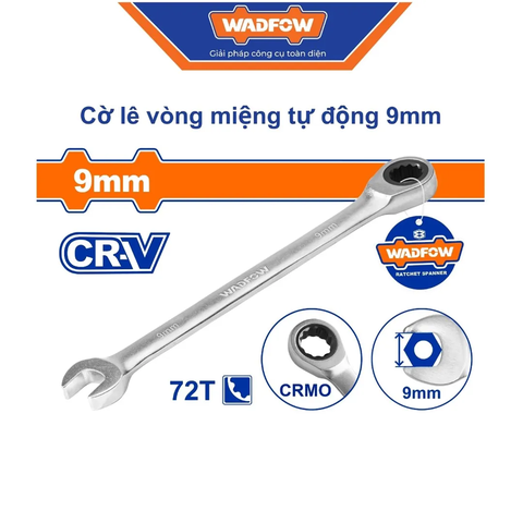 Cờ lê vòng miệng tự động 9mm-Wadfow WSA5109