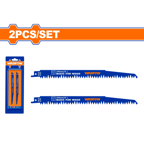 Bộ 2 lưỡi cưa kiếm (cưa gỗ) 240mm(9.5") WADFOW WJT1531L