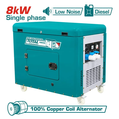 Tổ máy phát điện dùng dầu Diesel 8.0kW-TOTAL-TP280001-1