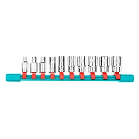 Bộ 10 đầu tuýp 1/2" -TOTAL-THT121101