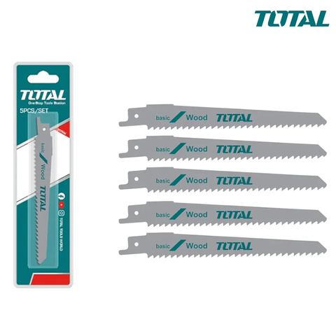 Bộ 5 lưỡi cưa kiếm 150mm cắt gỗ -TOTAL-TRSB611D