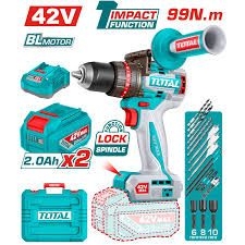 Máy khoan búa không chổi than dùng pin 42V-TOTAL-TIDLI429982
