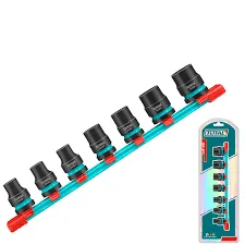 Bộ 7 đầu tuýp Impact DR 1/2"-TOTAL-THKISD12073