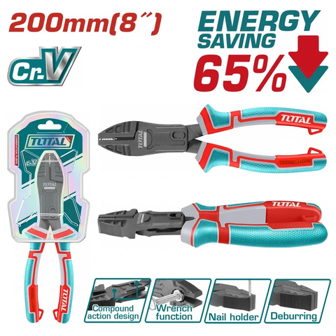Kềm răng trợ lực 200mm-TOTAL-THTC510806