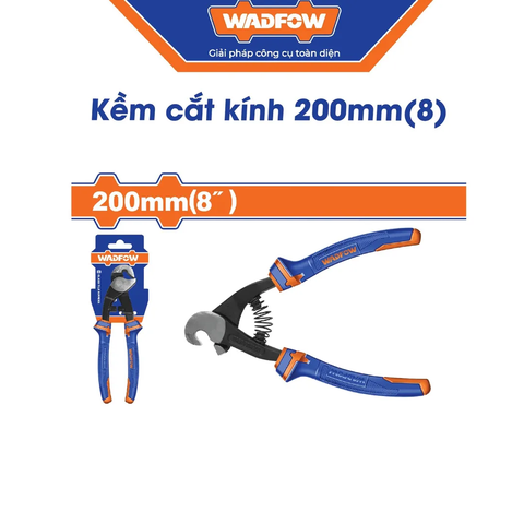 Kìm cắt kính 200mm(8") (đầu móc)-Wadfow WPL0C03