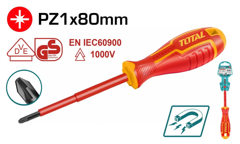 Tua vít bake cách điện PZ2x100 -TOTAL-THTISPZ2100