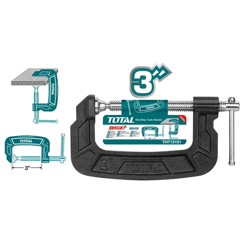 Kẹp chữ G 
(3") -TOTAL-THT13136