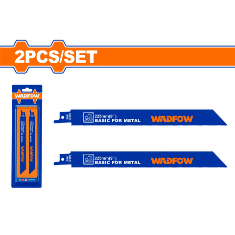 Bộ 2 lưỡi cưa kiếm (cưa kim loại) 225mm(9") WADFOW WJT1122BF