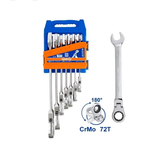 Bộ 7 cờ lê miệng vòng xoay 180 độ-Wadfow WSP5207
