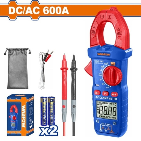 Đồng hồ kẹp DC/AC 600A-Wadfow WDM8602