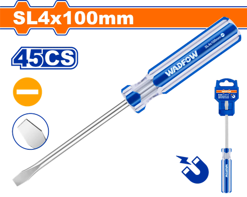 Tua vít dẹp SL4x100mm-Wadfow WSD5244