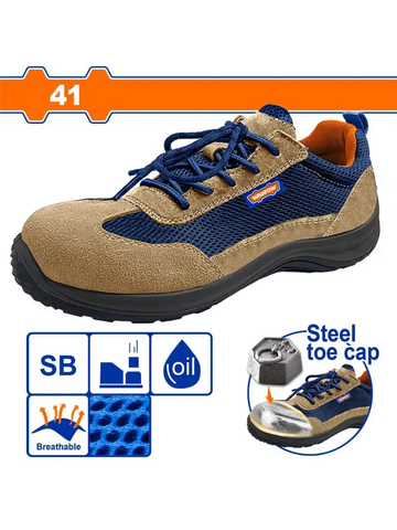 Giày bảo hộ da lộn mũi thép size 41-Wadfow WSB2541