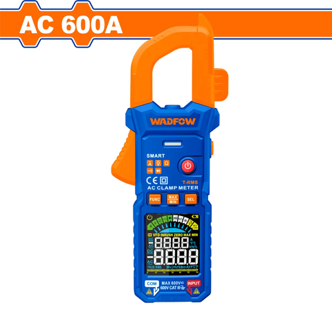 Kìm đo AC kỹ thuật số 600A-6000 số đếm-Wadfow WDM6505