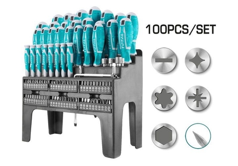 Bộ 100 tua vít -TOTAL-THT2506100