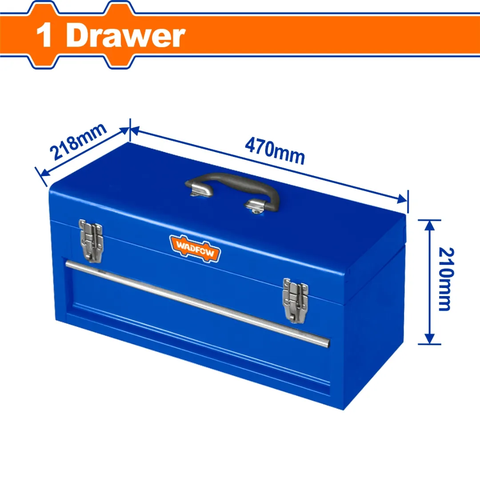 Hộp sắt đựng đồ nghề có ngăn kéo 470x218x210mm-Wadfow WTB8A22
