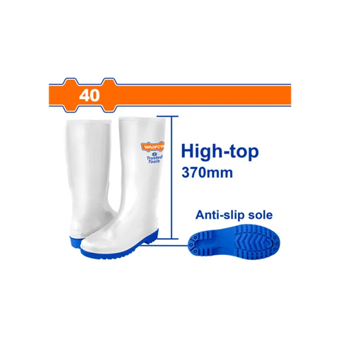 Ủng cao trắng đi mưa size 40-Wadfow-WRB2L40