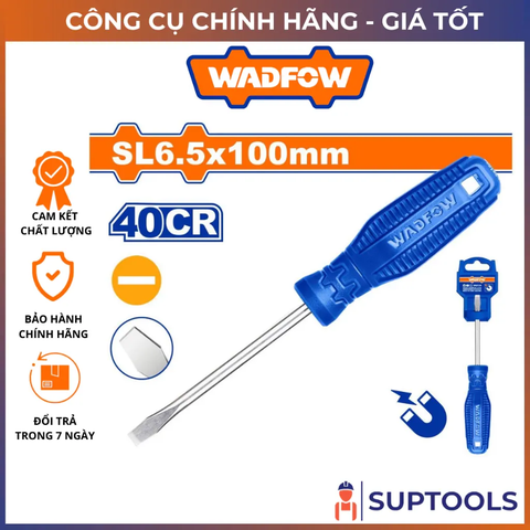 Tua vít dẹp SL6.5x100mm-Wadfow WSD3264