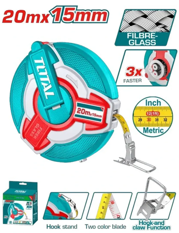 Thước dây sợi thủy tinh (20m) -TOTAL-TMTF18206