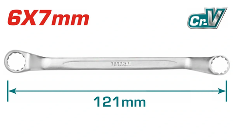 Cờ lê 2 vòng (6x7mm) -TOTAL-TORSP06071
