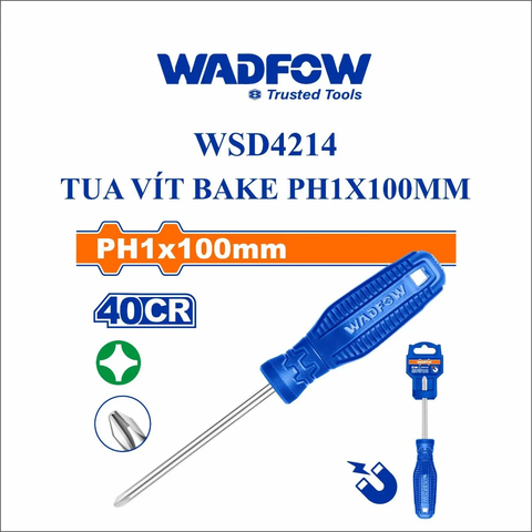 Tua vít bake PH1x100mm-Wadfow WSD4214