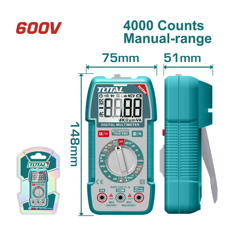 Đồng hồ vạn năng kỹ thuật số-TOTAL-TMT536002