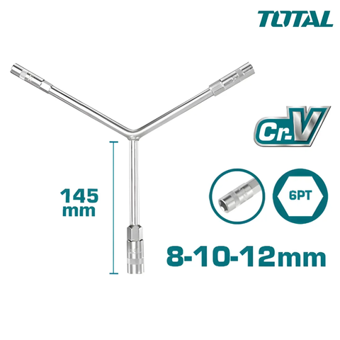 Chìa vặn chữ Y size 
8-10-12mm -TOTAL-THYWB081012