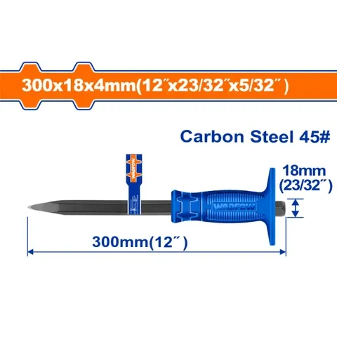 Mũi đục nhọn bê tông 4x18x300mm-Wadfow WCC1304