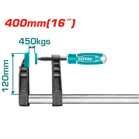 Kẹp gỗ chữ F (120x400) -TOTAL-THT1321202