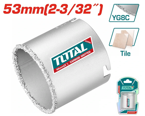 Mũi khoét lỗ 53mm -TOTAL-TAC440531