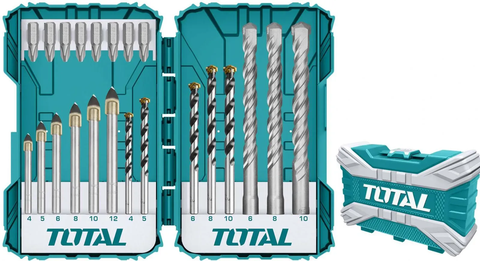 Bộ 22 mũi khoan và mũi bắt vít -TOTAL-TACSDL12201