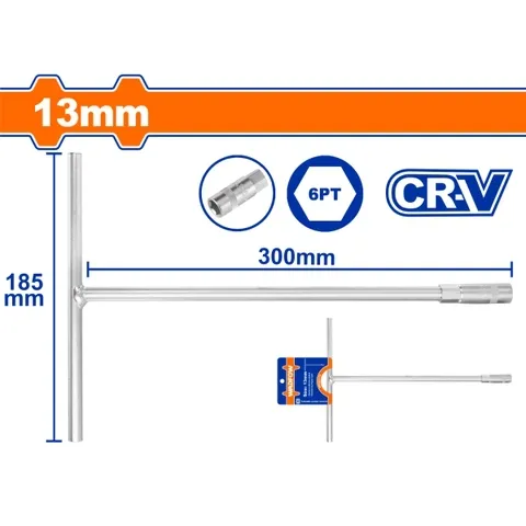 Tay vặn chữ T đầu lục giác 13mm-Wadfow WTH1113