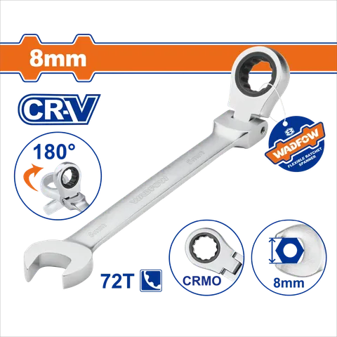 Cờ lê vòng miệng tự động lắc léo 8mm-Wadfow WSA6108