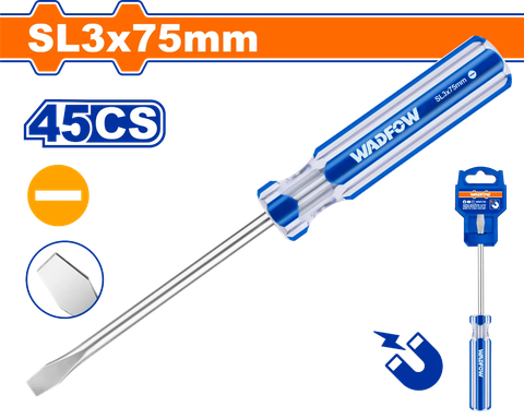 Tua vít SL3x75mm-Wadfow WSD5233