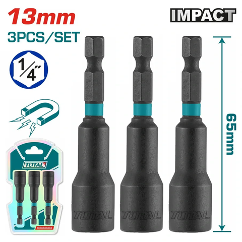 Bộ 3 mũi từ bắn tôn 13mm-TOTAL-TAC271331