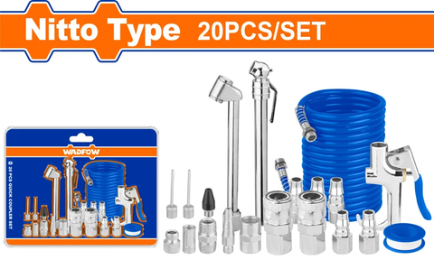 Bộ 20 món dụng cụ thổi khí 1/4" Wadfow WQP9433